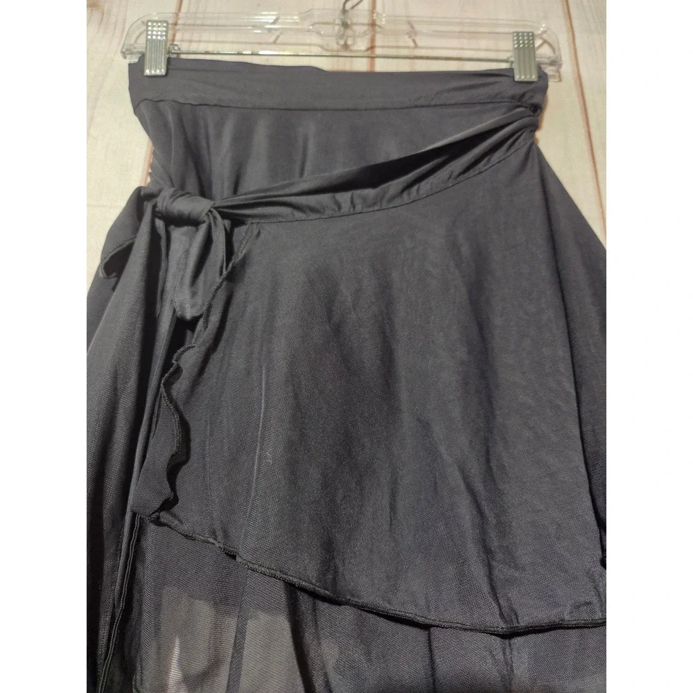 Blogilates Dance Studio Wrap Skort Black XS Double Layered Athletic Skirt Pocket